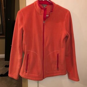 Talbots coral fleece jacket
